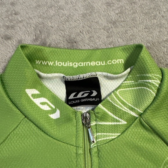 Louis Garneau Womens Short Sleeve Skin-X Cycling Jersey Shirt M Green Zip Canada - Picture 5 of 9